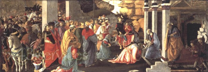 Sandro Botticelli - Anbetung der Koenige - Adoration of the Magi 5